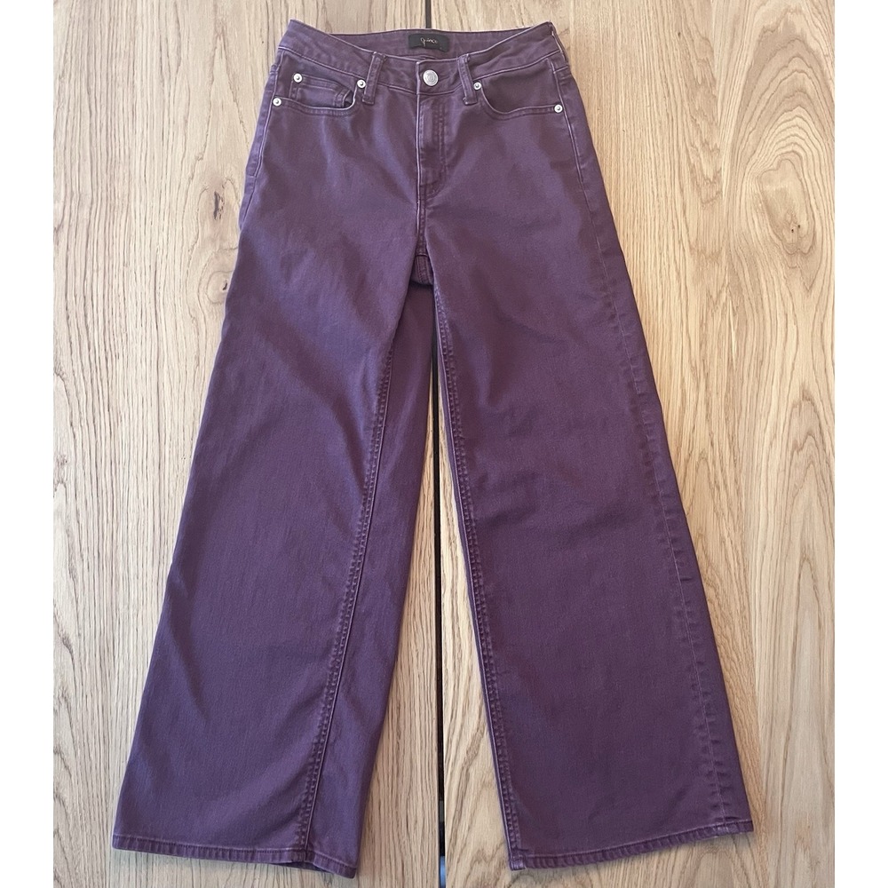 Quince Women‎ Bella Stretch Wide Leg Jeans Plumb 25/28